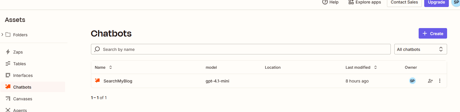 Zapier chat